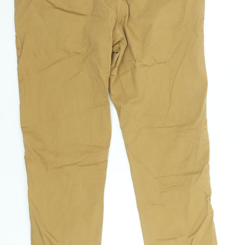 Avenue Men Beige Chino Trousers 38in Waist Slim Fit Cotton Blend
