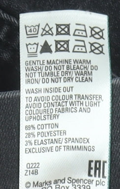 Marks and Spencer Womens Black Size 14 Jegging Jeans