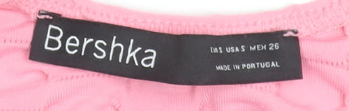 Bershka Women’s Pink Bodycon Sleeveless Short Dress Size S