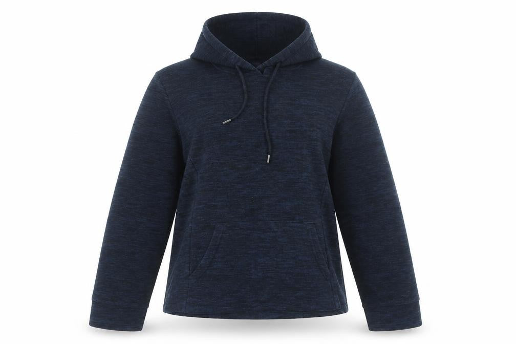 Front view of Gelert Women's Navy Pullover Hoodie, size S, Polyester Warm Lined