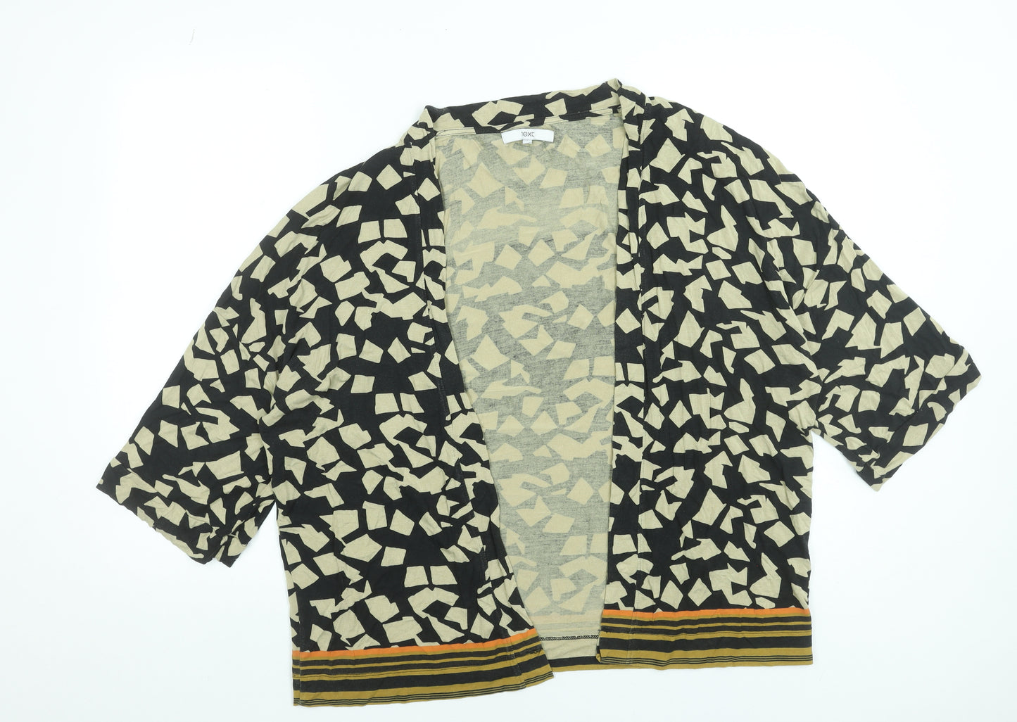 Next Women’s Multicoloured Kimono Blouse Size 12 Viscose Relaxed Fit