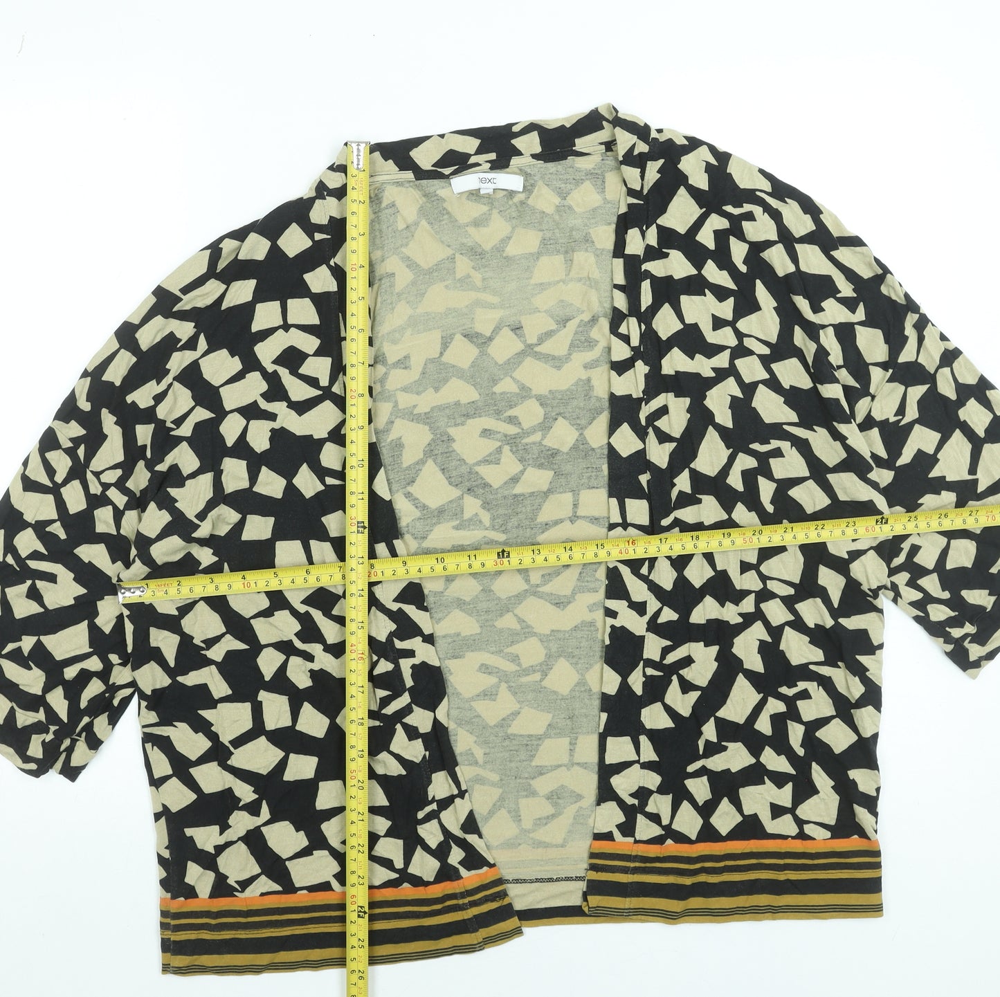 Next Women’s Multicoloured Kimono Blouse Size 12 Viscose Relaxed Fit