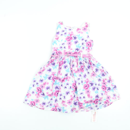 Young Dimension Girls Multicoloured Floral Fit & Flare Dress 2-3 Years
