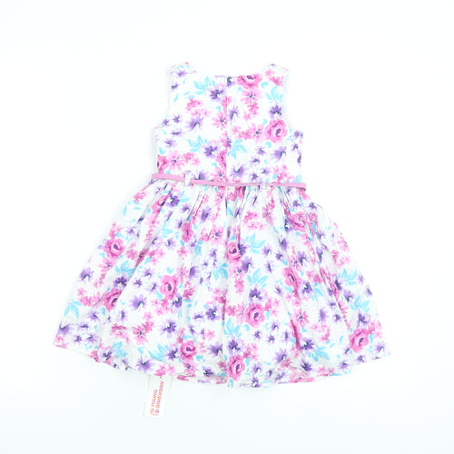 Young Dimension Girls Multicoloured Floral Fit & Flare Dress 2-3 Years