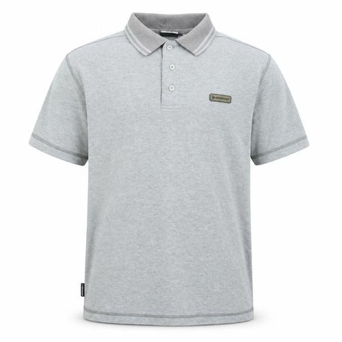 Dunlop Men's Grey Regular Fit Polo Shirt Size M Short Sleeve