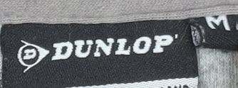 Dunlop Men's Grey Regular Fit Polo Shirt Size M Short Sleeve