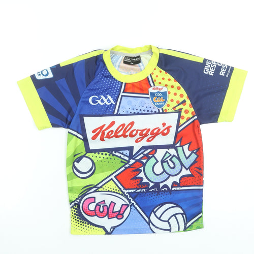 McKeever Boys Multicoloured Football Graphic Jersey T-Shirt Size 2 Years