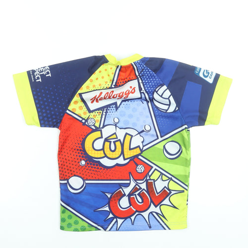 McKeever Boys Multicoloured Football Graphic Jersey T-Shirt Size 2 Years