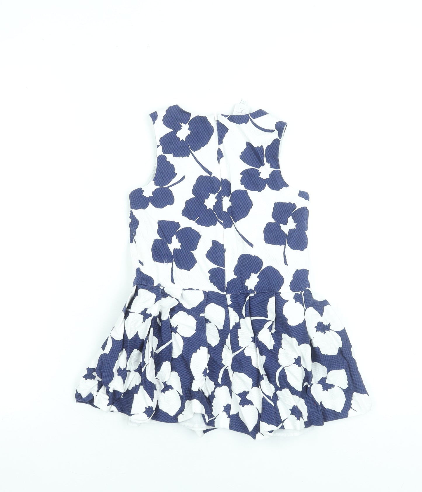 Jasper Conran Girls Blue Floral Fit & Flare Sleeveless Dress Age 3-4 Years