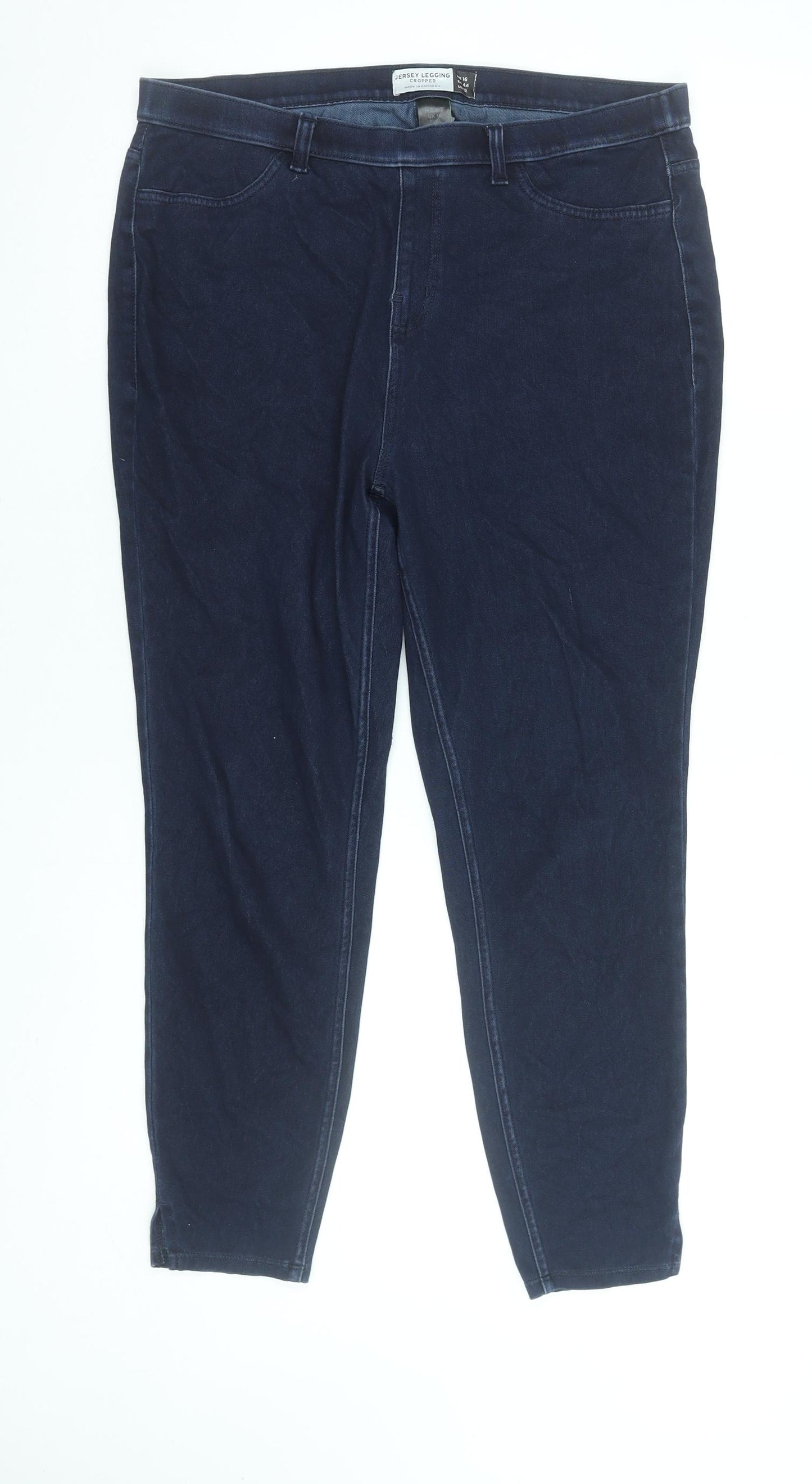 Next Women Blue Jegging Jeans Size 16 Slim Fit Mid Rise