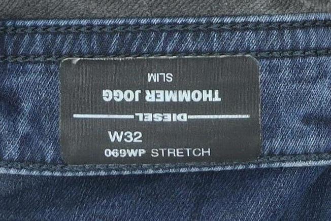 Diesel Thommer Jogg Slim Blue Men's Jeans W32 Straight Fit Denim