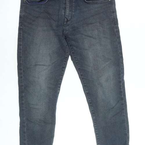 Naswiz Men's Dark Grey Slim Fit Denim Jeans Size 30