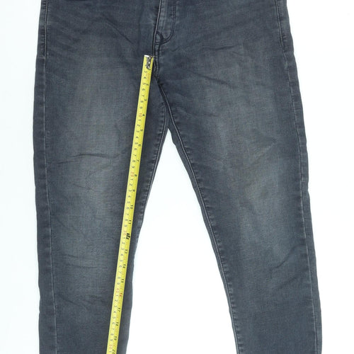 Naswiz Men's Dark Grey Slim Fit Denim Jeans Size 30