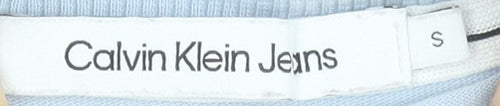 Calvin Klein Jeans Womens Blue Cotton Relaxed T-Shirt Size S