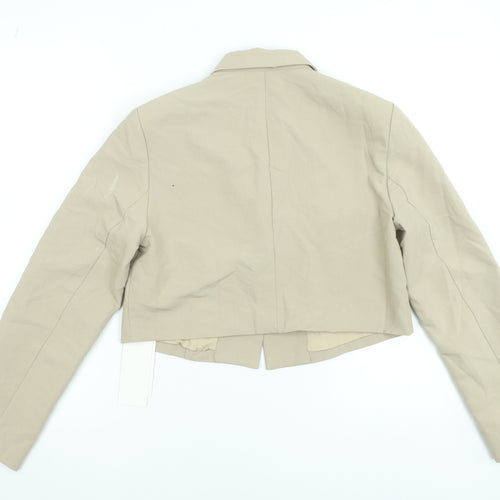Dazy Women’s Beige Cropped Blazer Jacket Size M