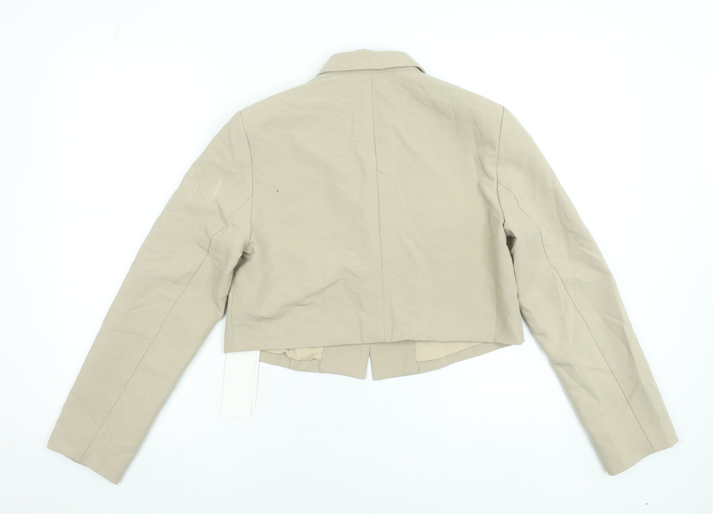 Dazy Women’s Beige Cropped Blazer Jacket Size M