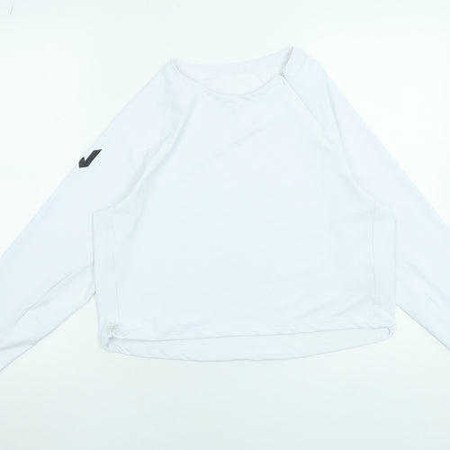 Lone Wolf Women’s White Long Sleeve Lightweight Activewear Top Size S