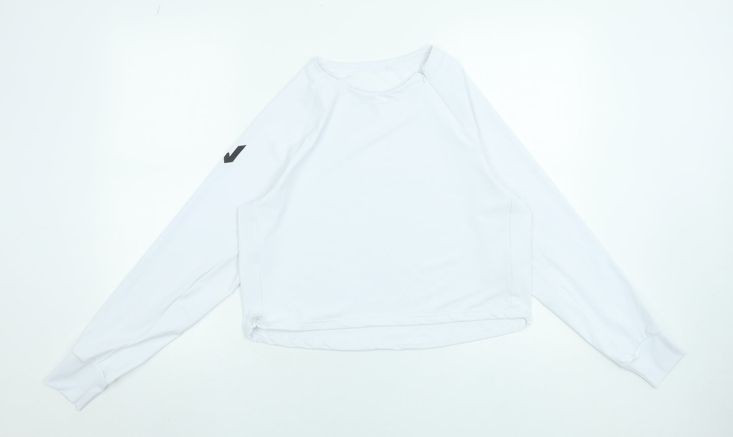 Lone Wolf Women’s White Long Sleeve Lightweight Activewear Top Size S