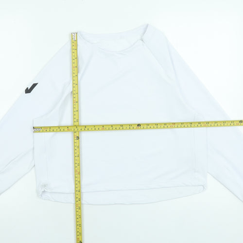 Lone Wolf Women’s White Long Sleeve Lightweight Activewear Top Size S