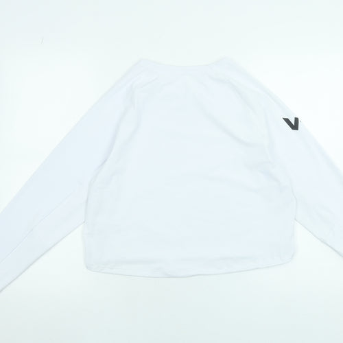 Lone Wolf Women’s White Long Sleeve Lightweight Activewear Top Size S