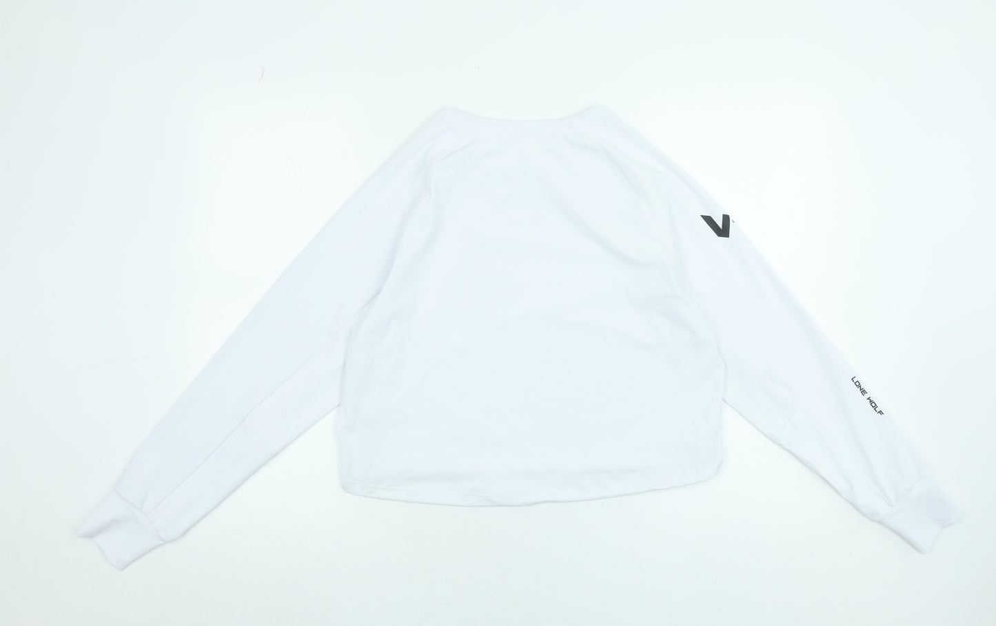 Lone Wolf Women’s White Long Sleeve Lightweight Activewear Top Size S