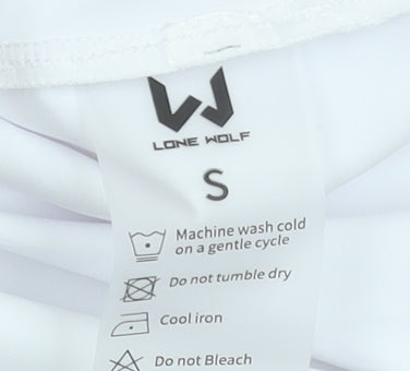 Lone Wolf Women’s White Long Sleeve Lightweight Activewear Top Size S