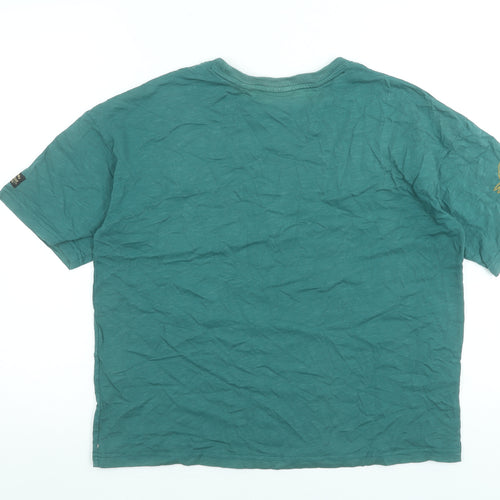 Superdry Womens Green Fearless Graphic T-Shirt Size 8