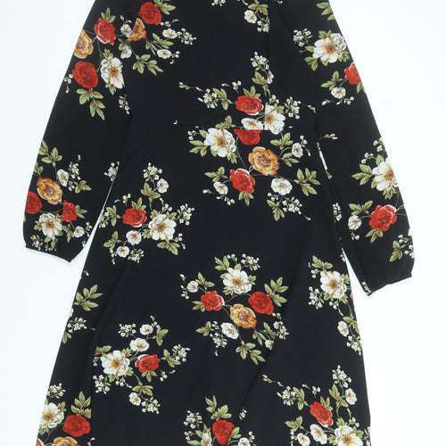 Stella Morgan Women's Multicoloured Floral Midi A-Line Dress Size 8