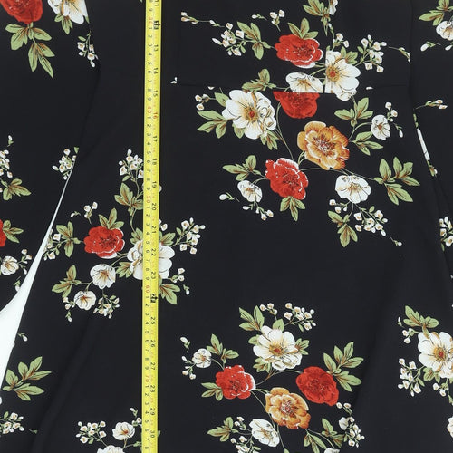 Stella Morgan Women's Multicoloured Floral Midi A-Line Dress Size 8