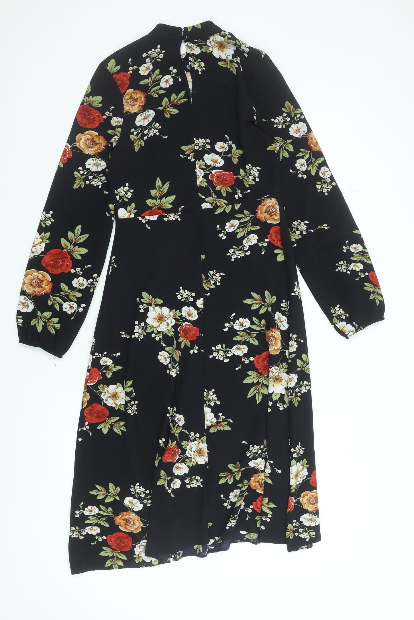 Stella Morgan Women's Multicoloured Floral Midi A-Line Dress Size 8