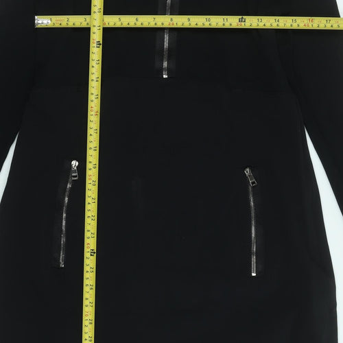 Marc Cain Women's Black Knee Length Shift Dress Size 16