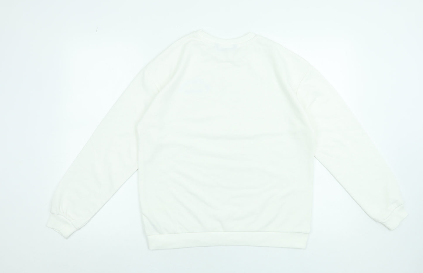 Dunnes Stores Women White Embroidered Pullover Sweatshirt Small