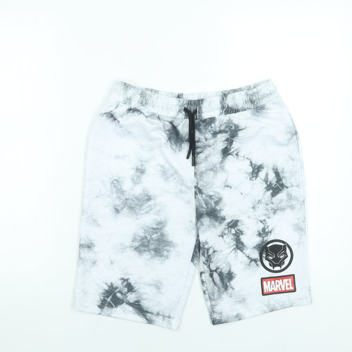 Marvel Boys Grey Tie Dye Black Panther Sweat Shorts 14-15 Years