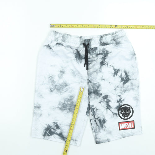 Marvel Boys Grey Tie Dye Black Panther Sweat Shorts 14-15 Years
