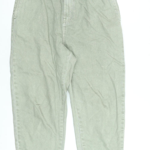 Dunnes Stores Women’s Green High Rise Tapered Cotton Jeans Size 12