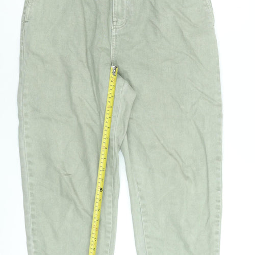 Dunnes Stores Women’s Green High Rise Tapered Cotton Jeans Size 12