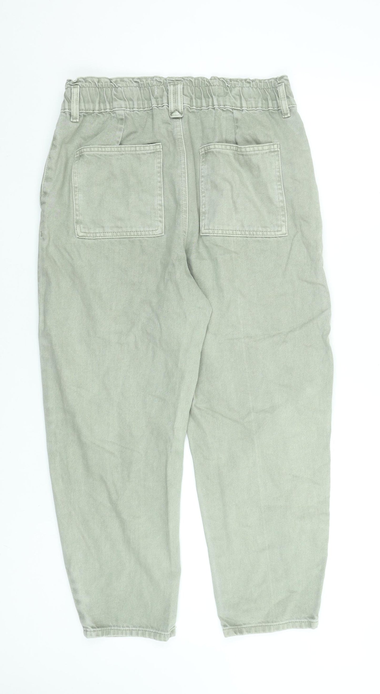 Dunnes Stores Women’s Green High Rise Tapered Cotton Jeans Size 12