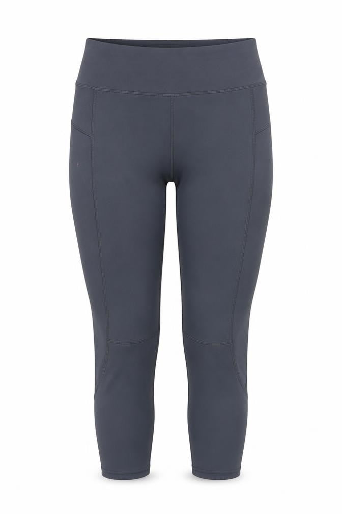 Front view of St Bernard for Dunnes Stores Women's Black Capri Leggings, size 12, Medium