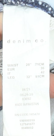 Denim Co. Men's Blue Slim Fit Skinny Jeans 28W 32L