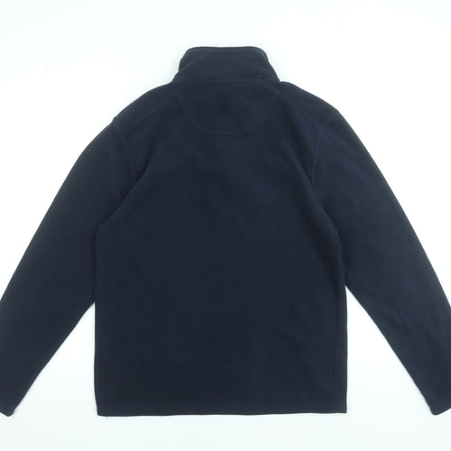 Workout Men’s Blue Fleece 1/4 Zip Pullover Sweatshirt Size M