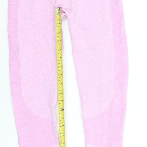 MP Women Pink Seamless Leggings Size S High Waist Gymwear