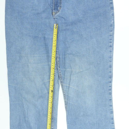 Marks and Spencer Women’s Blue Straight Leg Jeans Size 18 Regular Fit
