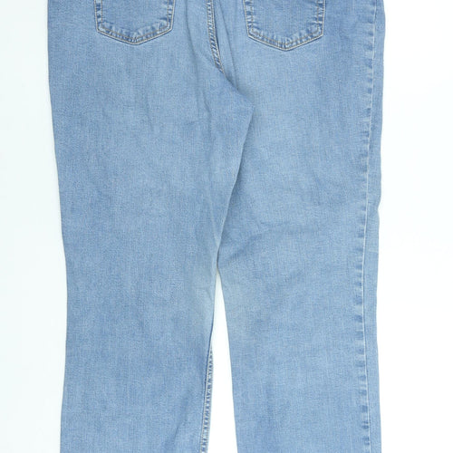 Marks and Spencer Women’s Blue Straight Leg Jeans Size 18 Regular Fit
