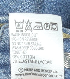 Marks and Spencer Women’s Blue Straight Leg Jeans Size 18 Regular Fit