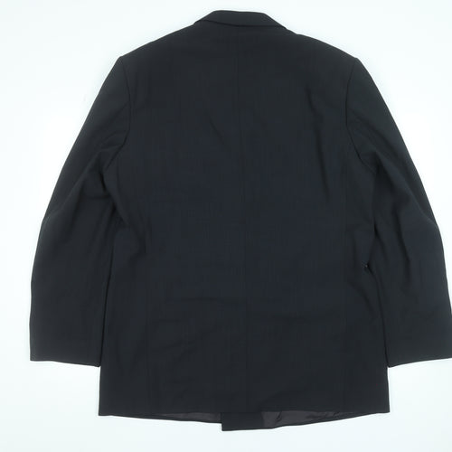 Marks and Spencer Men’s Blue Double Breasted Wool Blend Blazer 44L