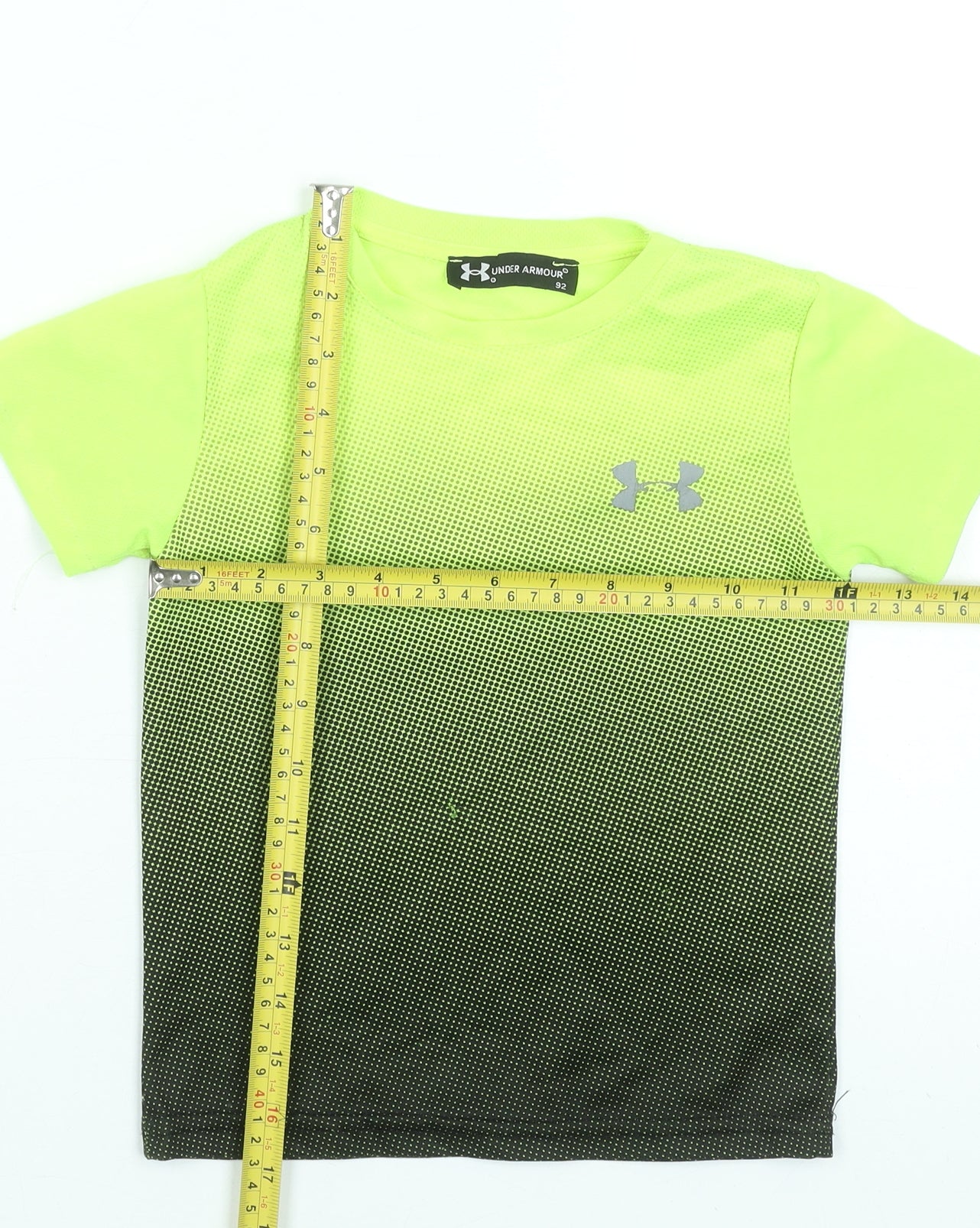 Under Armour Boys Green Short Sleeve Active T-Shirt 2 Years Lightweight