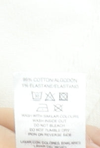 Gallery Women White Cotton Button Short Jacket UK 10