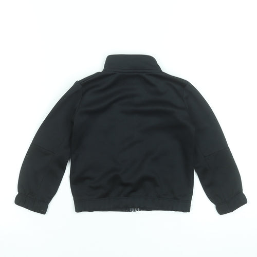 Nike Boys Black Polyester Track Jacket 2 Years Full Zip Sportswear