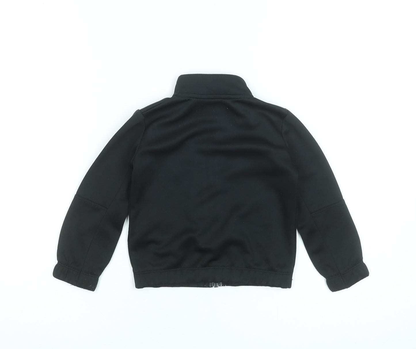 Nike Boys Black Polyester Track Jacket 2 Years Full Zip Sportswear