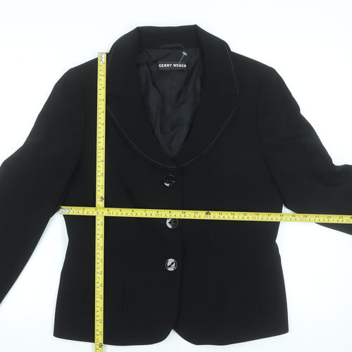 Gerry Weber Women's Black Size 14 Classic Blazer Jacket